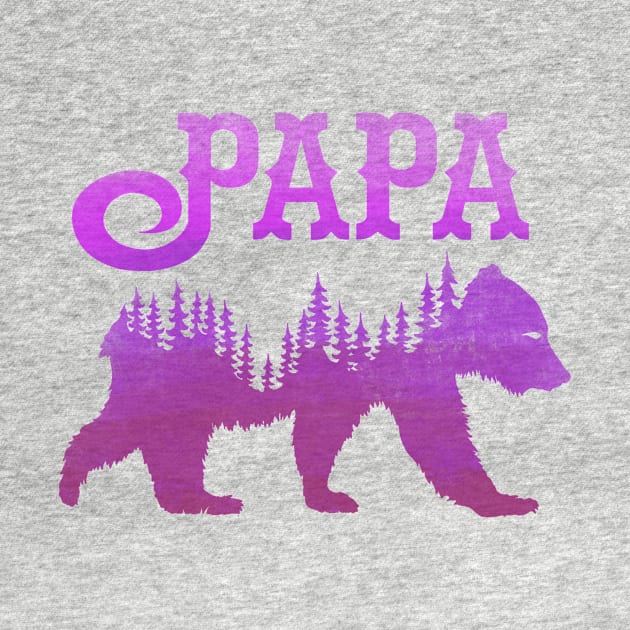 Papa Bear (Pink) by HammerApparel